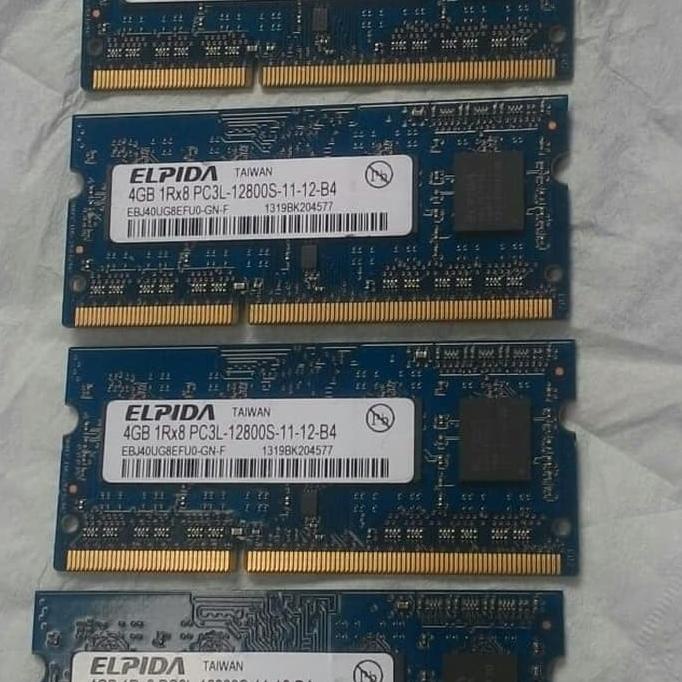 Ram 4GB ELPIDA memori sodimm laptop DDR3L PC3L 1.35v low voltage