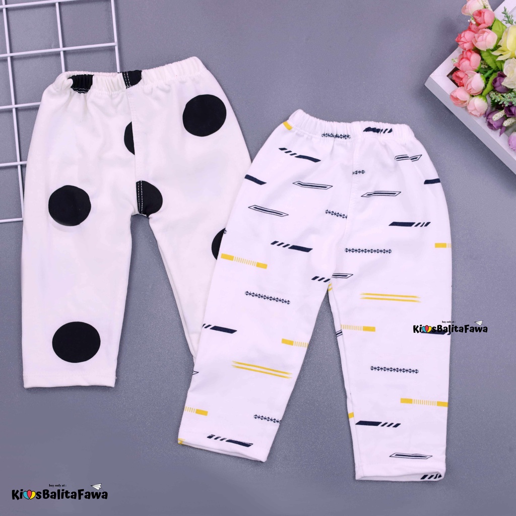 Legging White uk Bayi-15 tahun / Leging Panjang Anak Perempuan Bahan Kaos Baby Terry Celana Putih Lejing Laging XL Babycinnamon