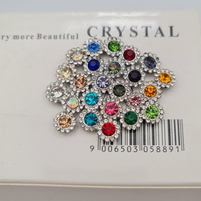 SWAROVSKI SUPER bentuk bunga MATAHARI size 10mm  per BOX BESAR