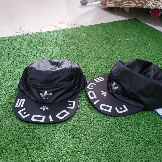 adidas original trefoil reflective panel 5 cap black bnwt