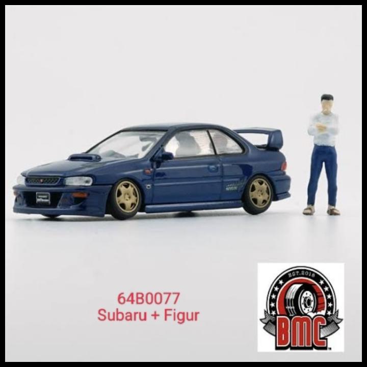 Bm Creation 1/64 Diecast Subaru Impreza Wrx Dan Figure