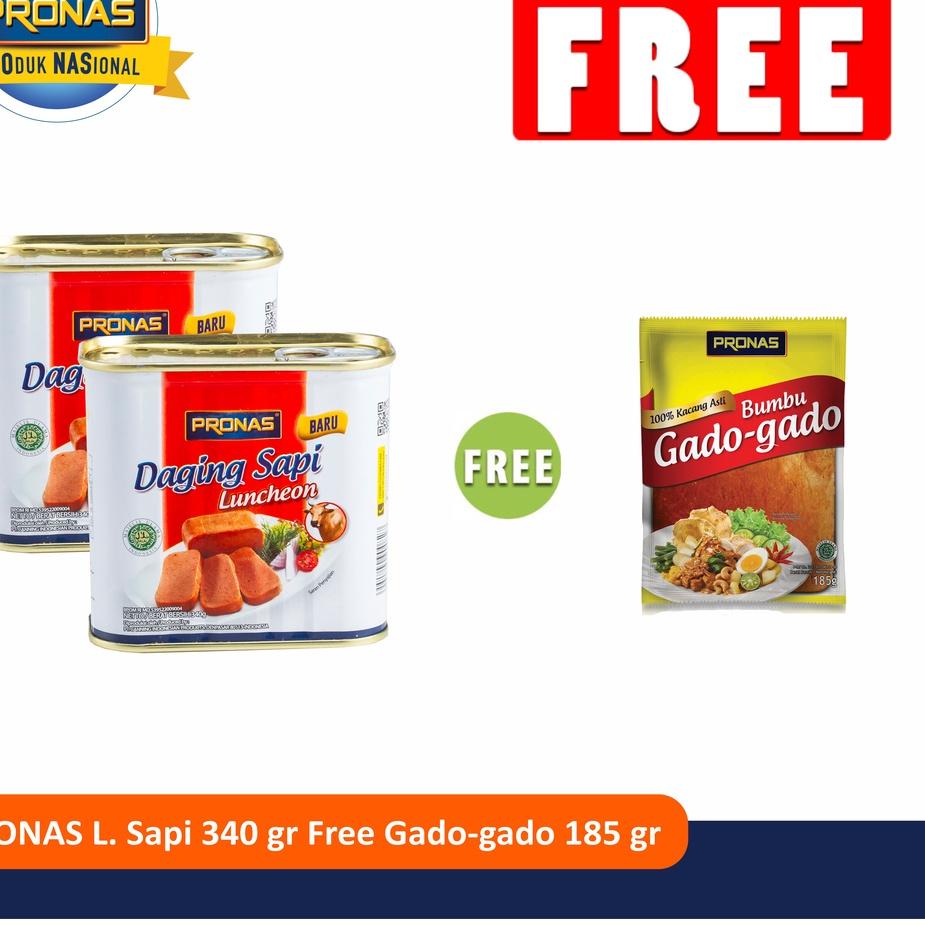 

♛ PRONAS Paket Excusive Luncheon Sapi 340 g FREE Gado-Gado 185 g ☚