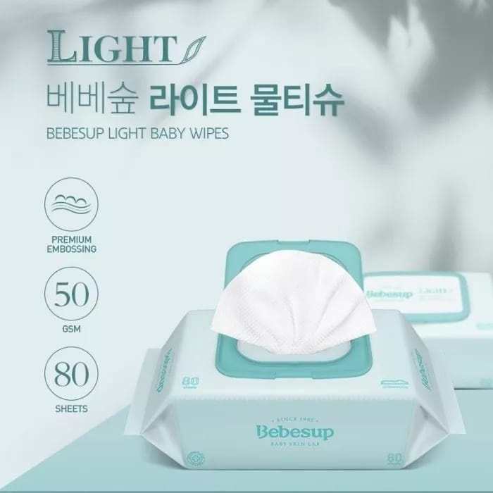 BEBESUP Baby Wipes ZERO LIGHT isi 80 Bebesup Tisu Basah