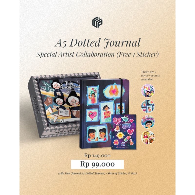 

A5 Dotted Journal Special Artist Collaboration | Lifeplan Journal | All Package