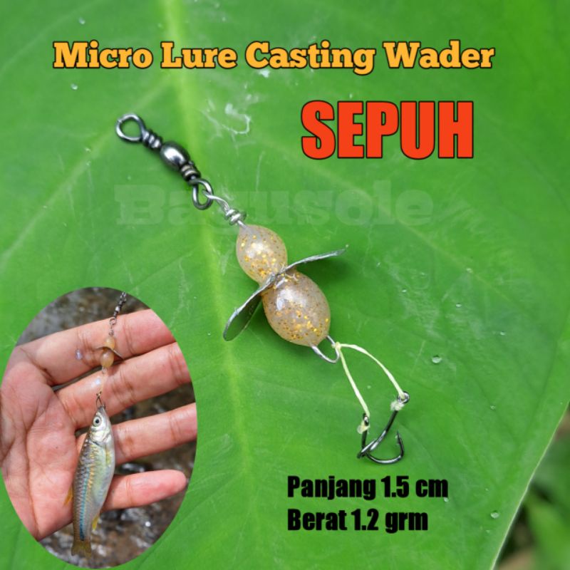 Micro Lure SEPUH umpan untuk casting wader, lohan, red devil, gabus, nila dan cocok untuk di pinggir