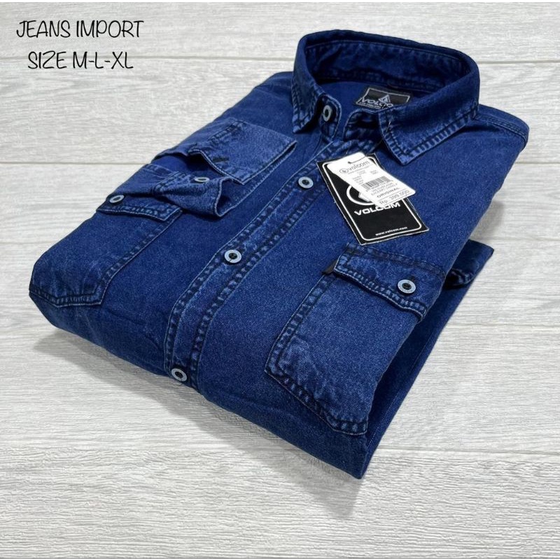 KEMEJA JEANS PRIA PREMIUM KEMEJA JEANS PRIA LENGAN PANJANG KEMEJA JEANS IMPORT KEMEJA JEANS PRIA MUR