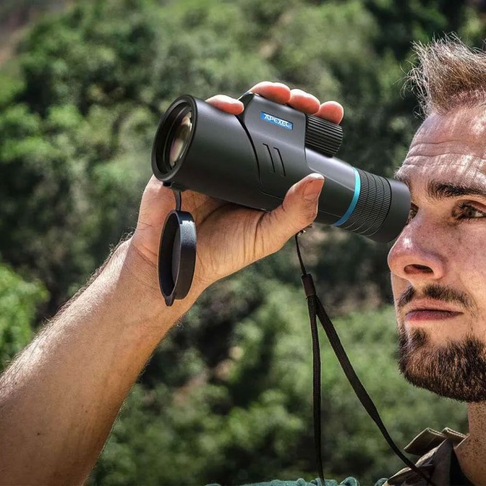 APEXEL Teropong Monocular Telescope Zoom 10-20X - APL-10-20X50 - Black