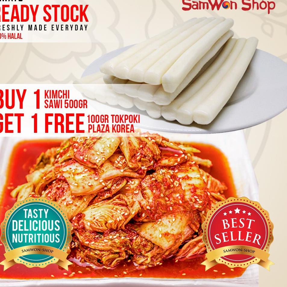 

12.12 BIG SALE FASION (BUY 1 GET 1) BUY KIMCHI SAMWON SAWI FRESH 500 GR FREE TTEOKBOKKI / TOKPOKI PLAZA KOREA 100 GR gas !!