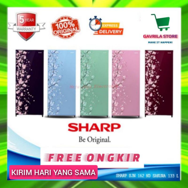 KULKAS 1 PINTU SHARP SJN162D SJN 162 D ORIGINAL BERGARANSI RESMI