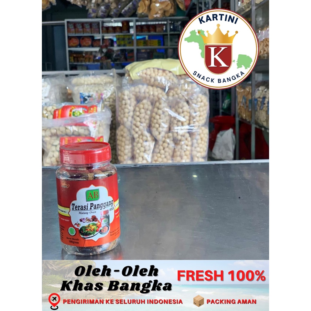 

Terasi / Belacan Panggang Cap AB 100gr Khas Bangka