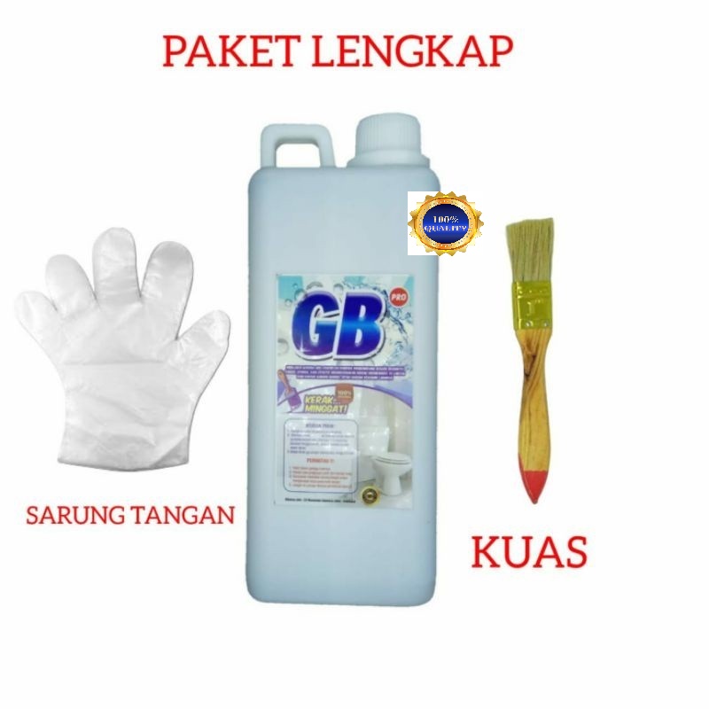 GB Pro 1L Pembersih Kerak Keramik Porselin Closed / WC Glisbers 1000ml / Gilbers Pembersih Lantai Kamar Mandi 1 Liter