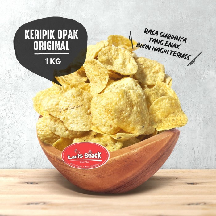 

Keripik Opak Original Cemilan Ringan Kiloan Curah 1000 Gram
