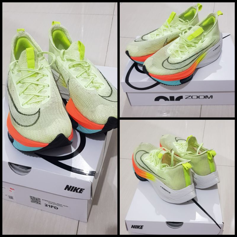 Nike Original Air Zoom Alphafly Next% Barely Volt Orange Second Women