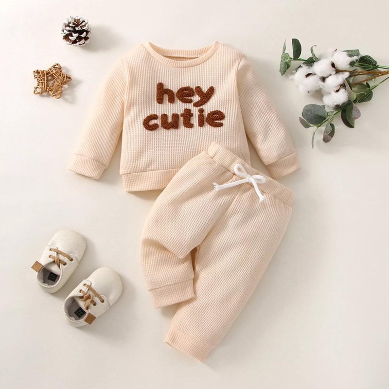 SET ANAK CUTIE UNISEX LENGAN PANJANG / SET PIYAMA UNISEX ANAK KJ