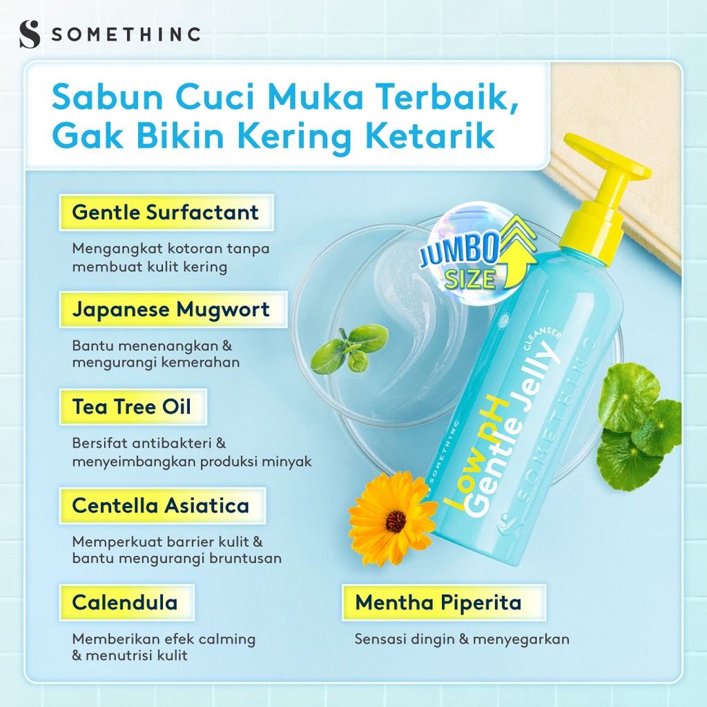 SOMETHINC Low Ph Gentle Jelly Cleanser Pencuci Wajah