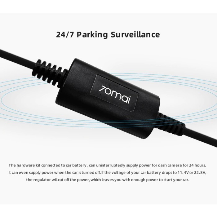 70mai Dashcam UP-02 Hardwire Kit - for Parking Monitor - Garansi Resmi 1 Tahun