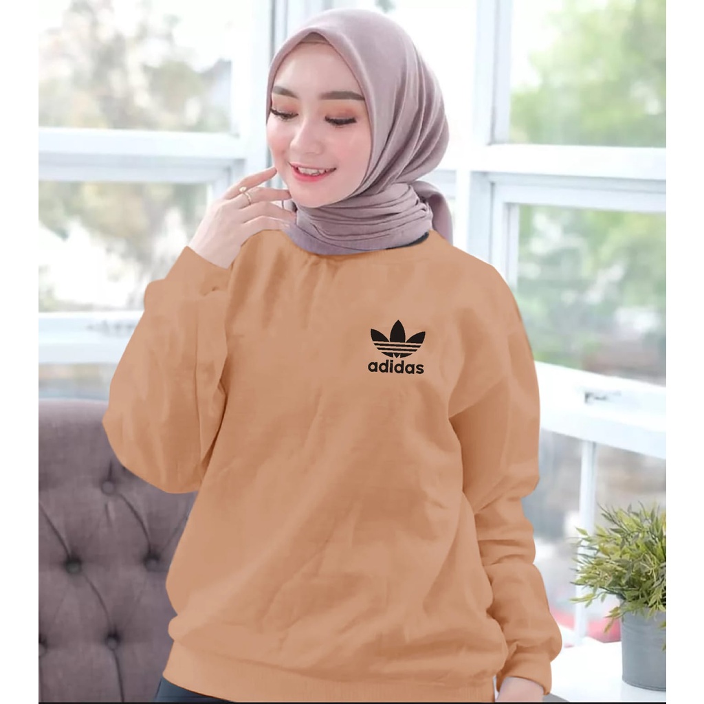 BISA COD - baju trendy ADSS LOGO wanita terbaru-kaos distro cewek lengan panjang keren kekinian-baju cewek kece terlaris