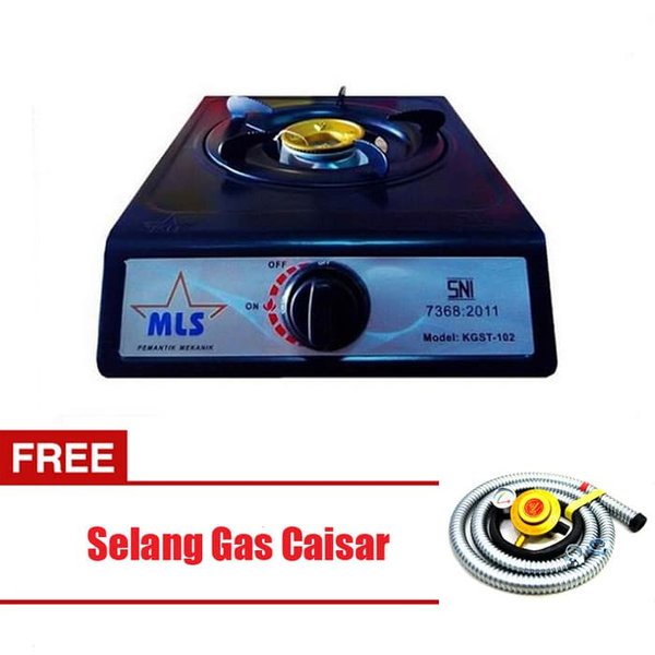 KOMPOR GAS SNI MLS / HACH1 1 TUNGKU + Selang regulator paket