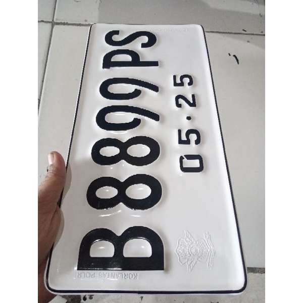 plat mobil JDM FONT BARU (satuan) ukuran 16x33cm