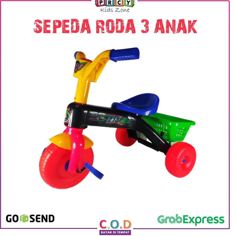 Mainan Sepeda Anak Roda Ta Sepedah Roda 3 Plastik Mainan Edukasi Anak Laki Perempuan TM612 HARGA TER