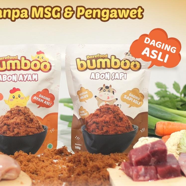 

♟ BUMBOO Abon Asli - Tekstur Lembut MPASI Si Kecil - Sumber Protein - Tanpa MSG - Tanpa Pengawet ☉