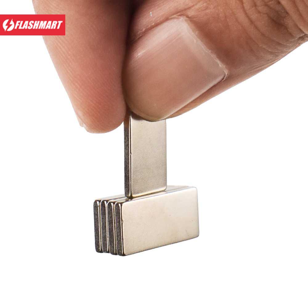 Flashmart Strong Neodymium Magnet NdFeB Cuboid N35 5 PCS - D22