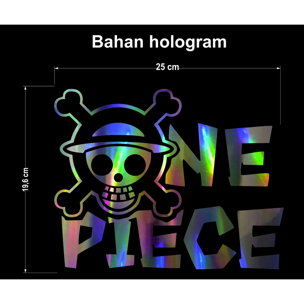 stiker cutting mobil one piece