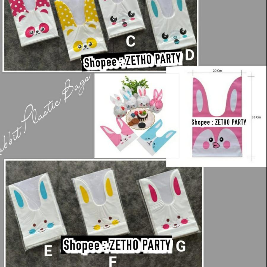 ○ Rabbit Plastic Bags / Plastik Snack Kelinci KECIL (BACA NOTE) ♡