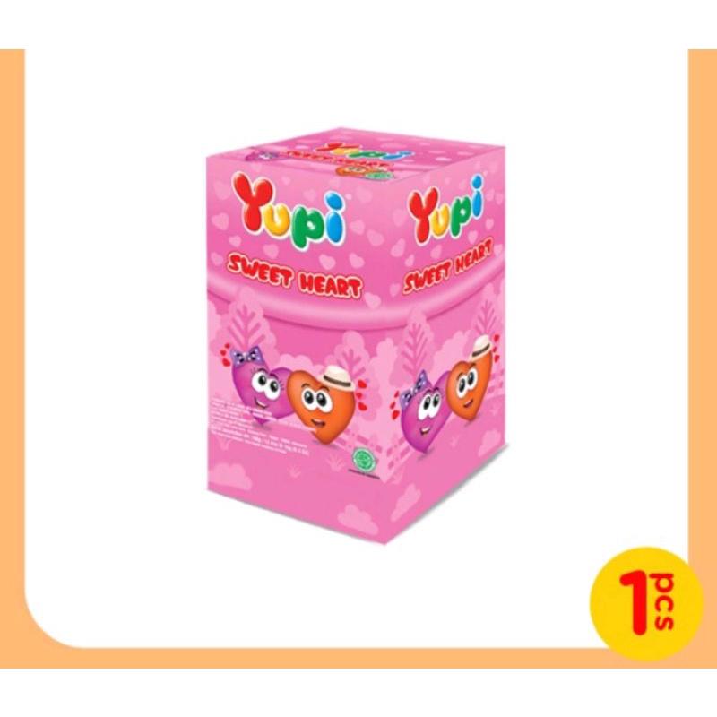 Box - Yupi Sweet Heart Love Netto - 14g X 12 Pcs