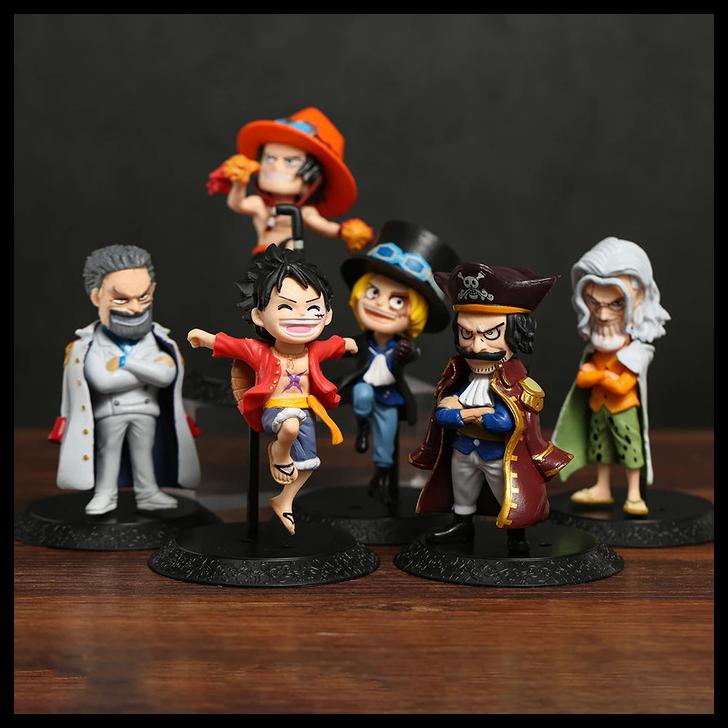 Wcf Luffy Zoro Sabo Garp Roger One Piece Figure Set