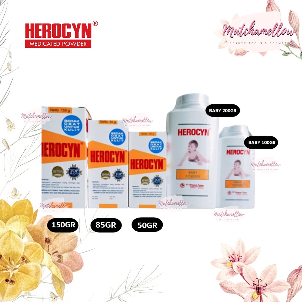 ❄️MATCHA❄️HEROCYN BEDAK OBAT UNTUK KULIT - HEROCYN BABY POWDER BPOM