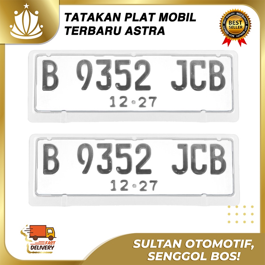 Tatakan Dudukan Plat Nomor Mobil SET