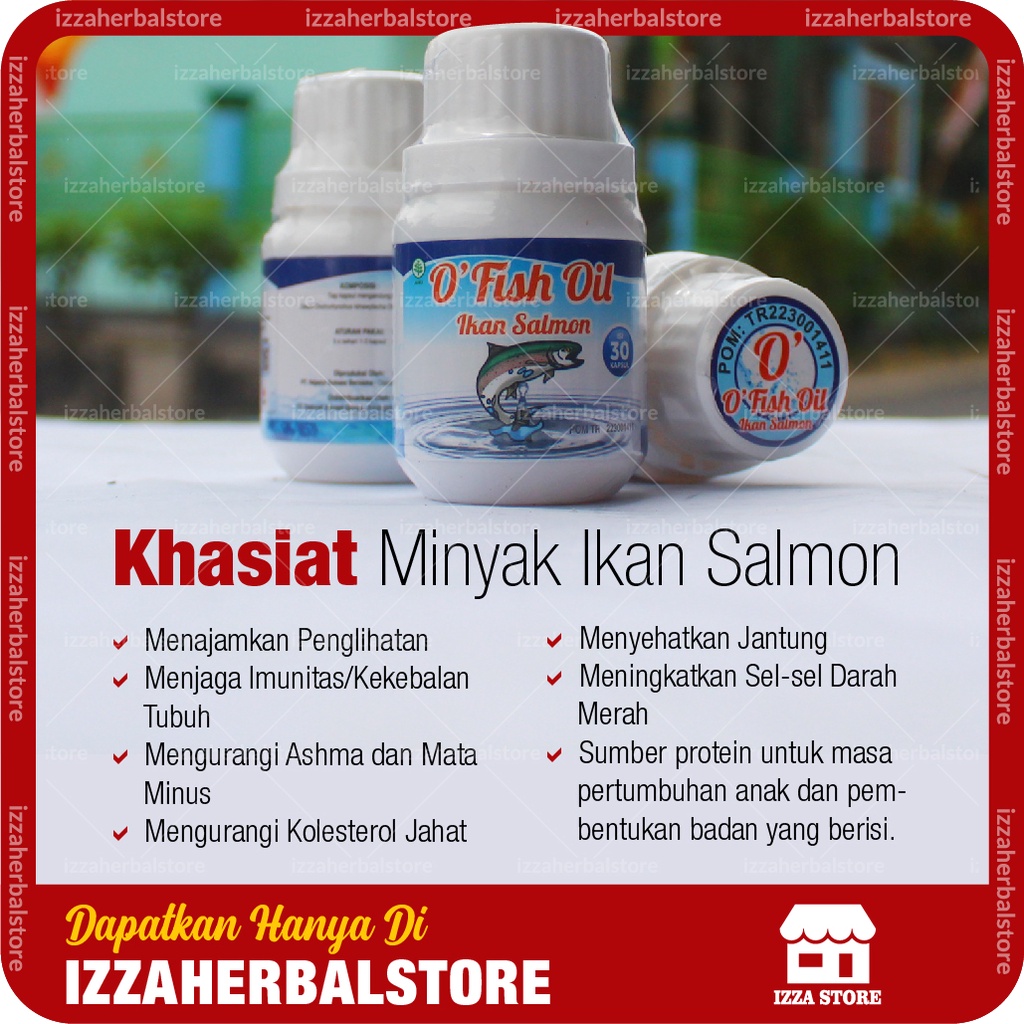 Minyak Ikan Salmon Untuk Anak Dan Dewasa Omega 3 O Fish Oil Asli Original BPOM