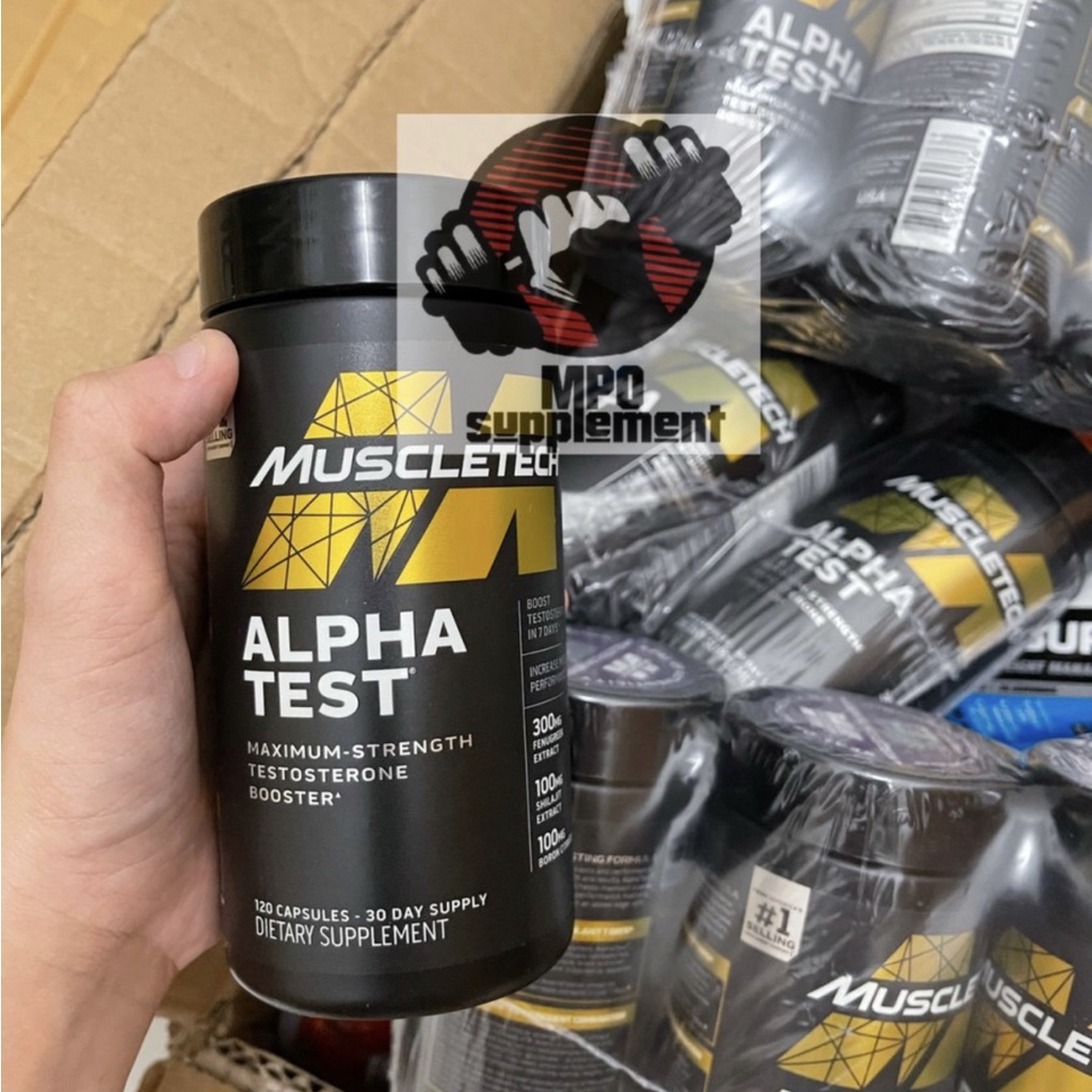 Muscle Tech Alpha Test 120caps Testoterone Booster Testo Testobooster ORIGINAL USA Muscletech Alpha 
