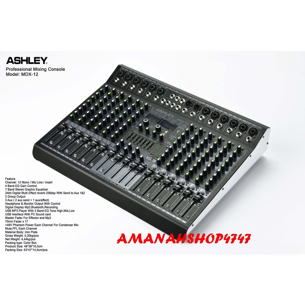 MIXER ASHLEY MDX12 MIXER ASHLEY MDX 12 ORIGINAL MIXER ASHLEY MDX12
