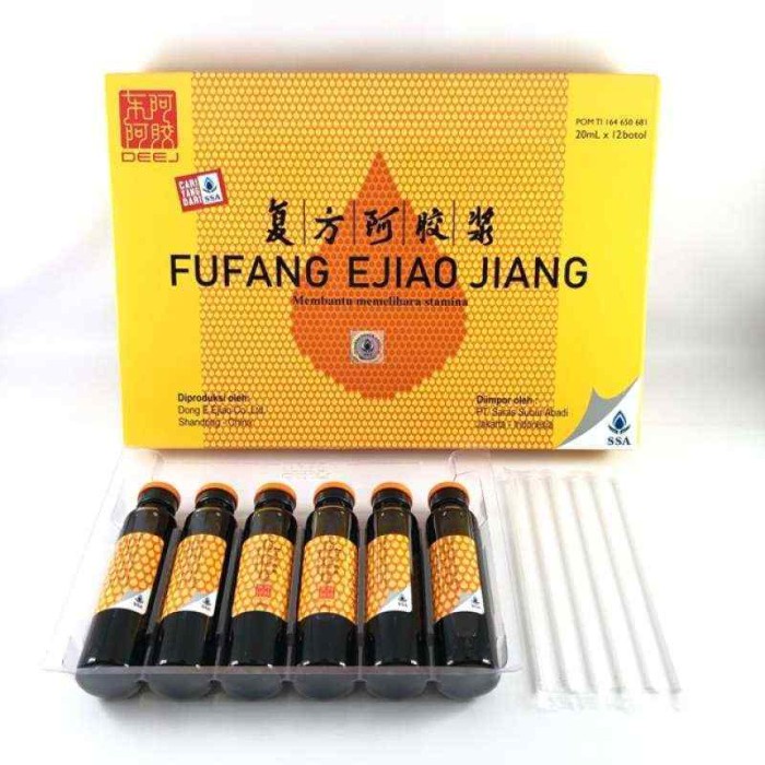 

Fufang Ejiao Jiang untuk Demam Berdarah Penambah Trombosit per kotak isi 12 botol