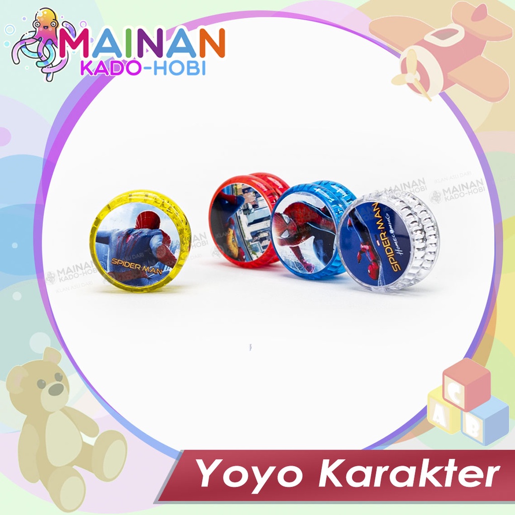 HOBI MAINAN SENSORIK MOTORIK ANAK FUN TOYS YOYO KARAKTER LUCU