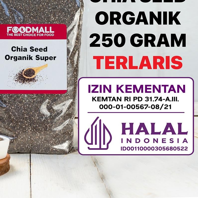 

✲ Organic Chia Seed / Biji Chia 250 Gram Organik ☎