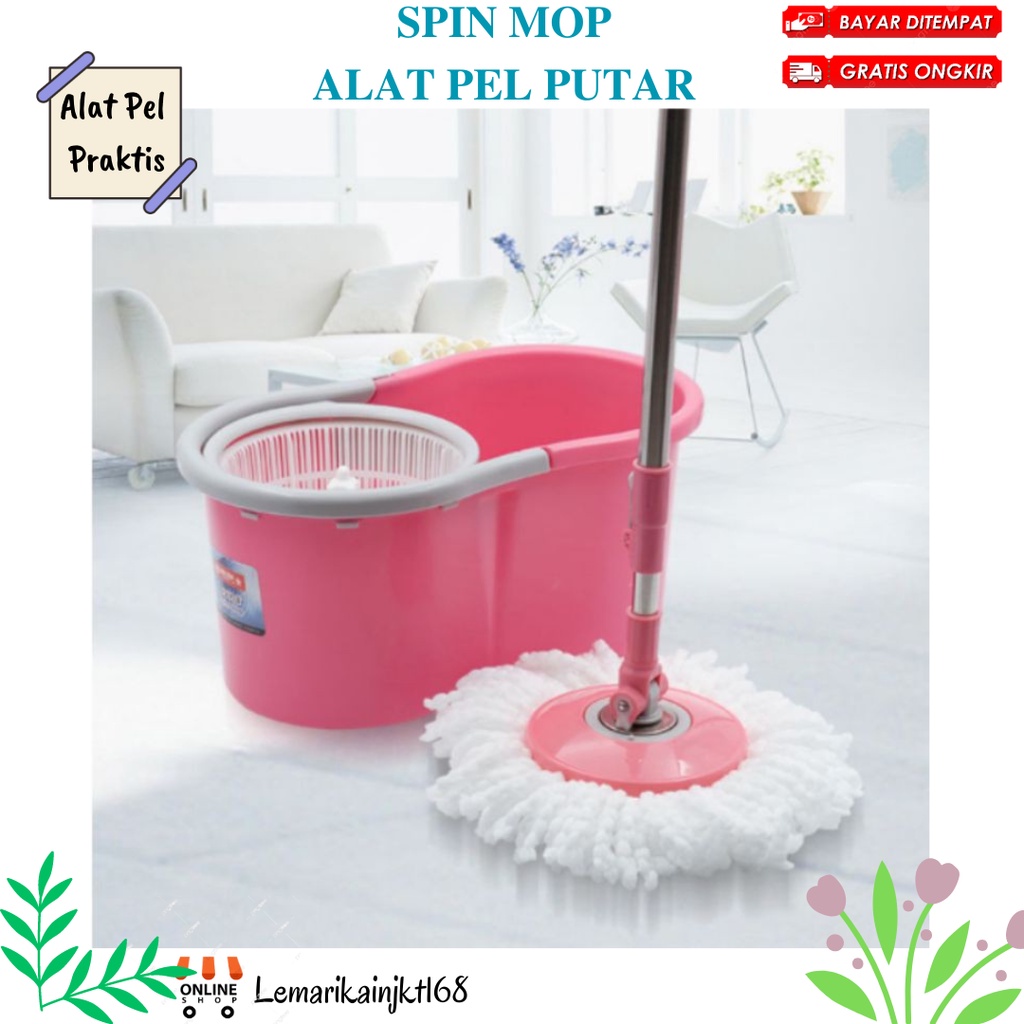 SHENAR COD Spin Mop 360 MURAH/ Alat Pel Lantai , /Alat pel putar/alat pel ember putar otomatis| Pengepel Lantai Alat Pembersih Pel Alat Pel Lantai