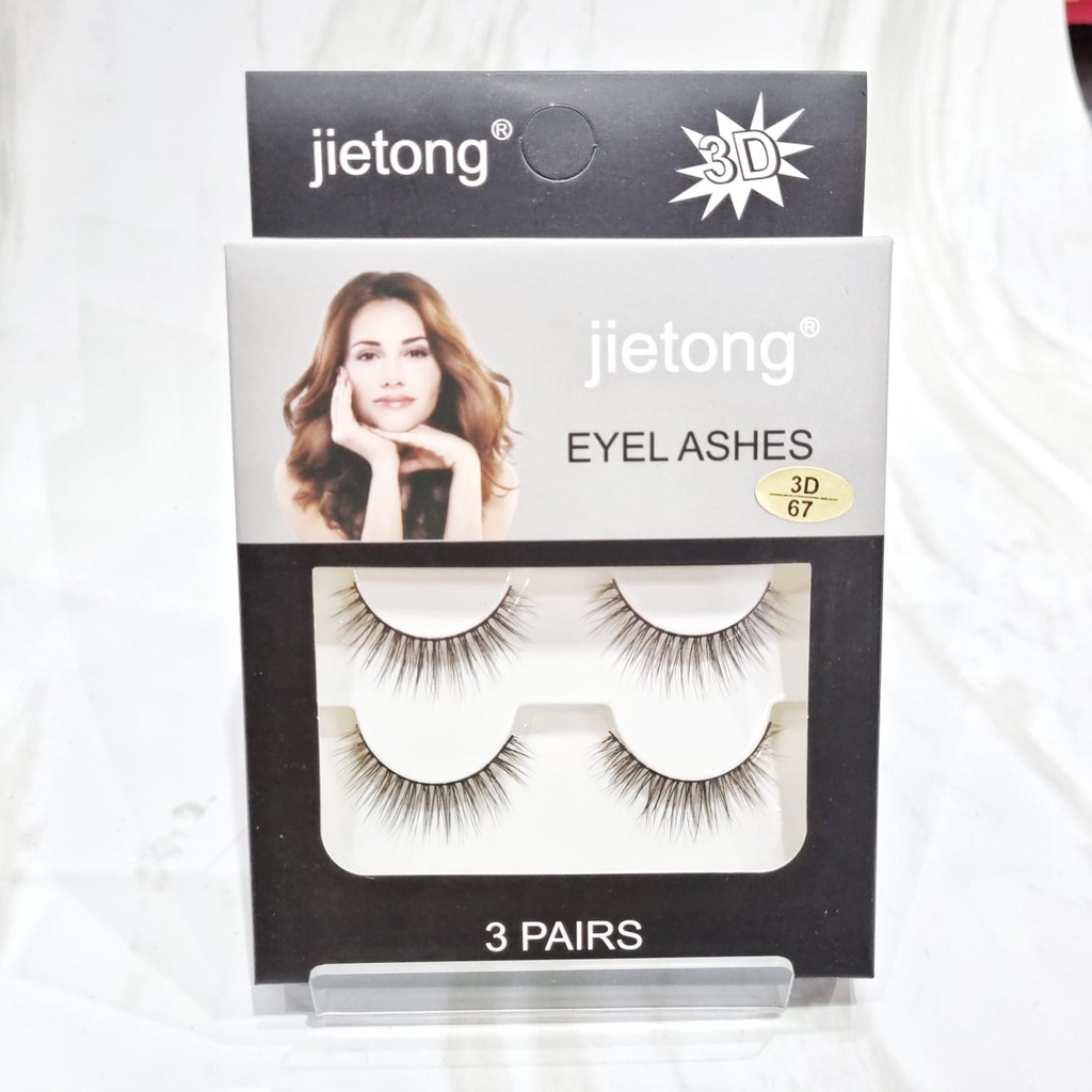 Bulu mata palsu premium jietong import 3 pasang