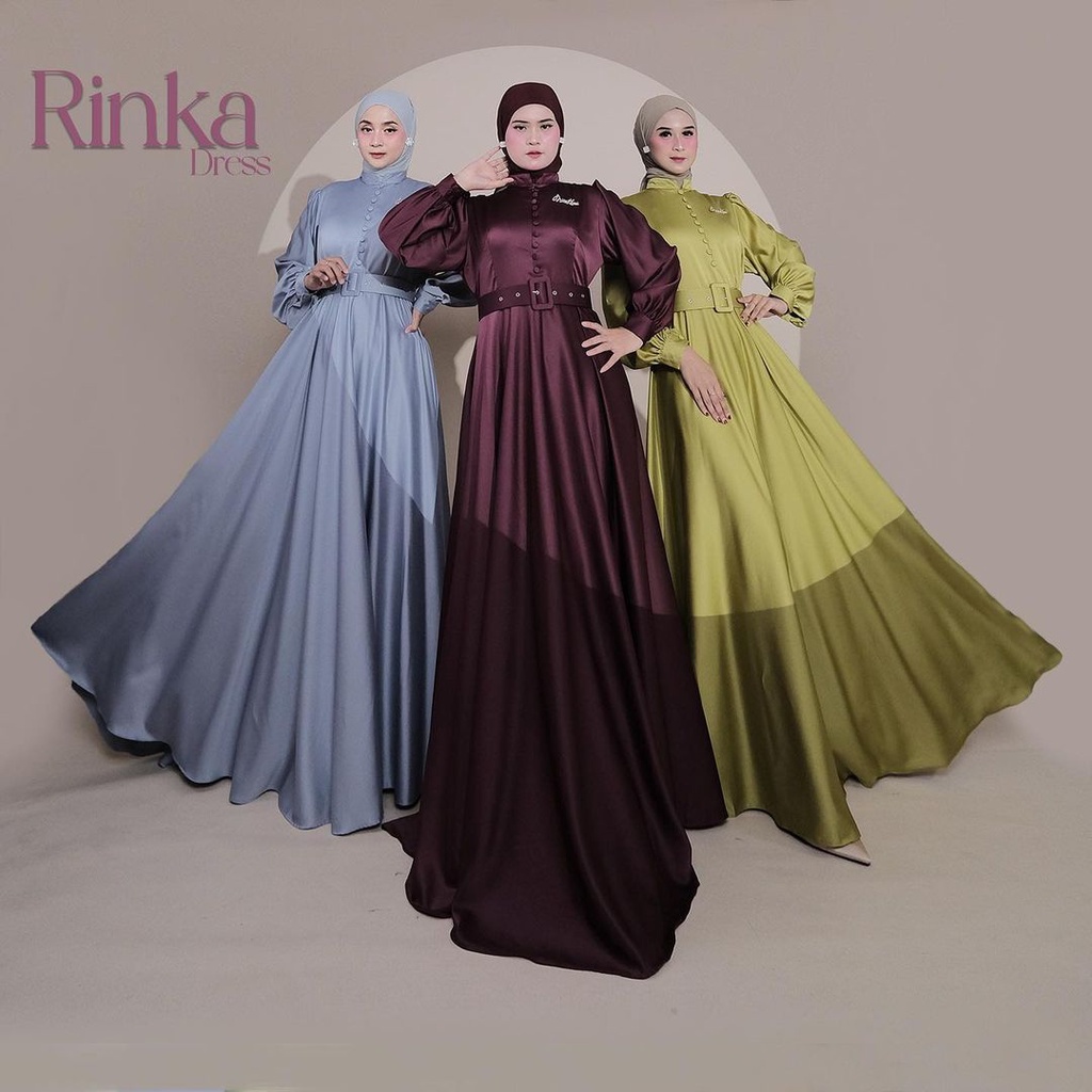 Gamis RINKA Dress panjang kondangan Viral MK