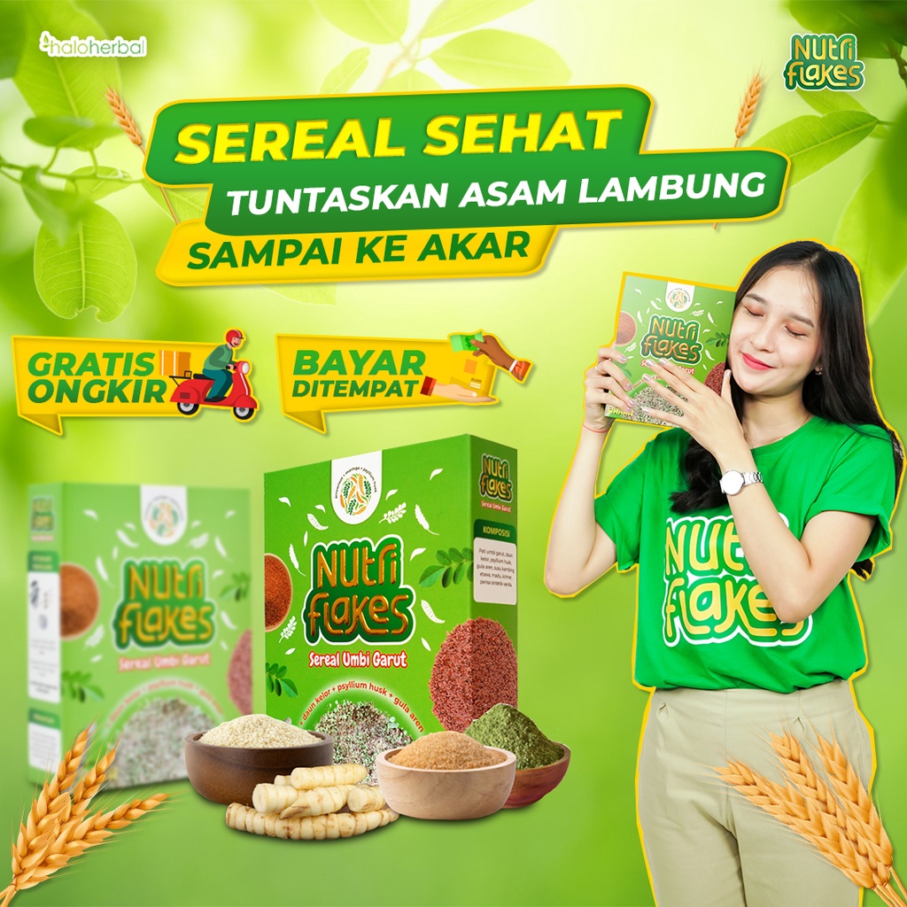 

[Grosir] Nutriflakes - Sereal Umbi Garut Atasi Asam Lambung Gerd Maag dan Bantu Turunkan Kolesterol