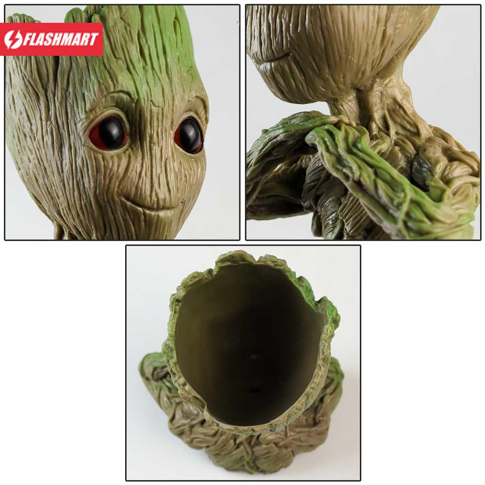 Flashmart Groot Action Figure Marvel Half Body Pot Tanaman - TKR14