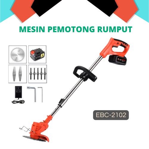 MESIN PEMOTONG RUMPUT BATERAI JS-HK-EBC2102-22