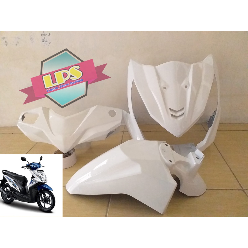 Paket Full Body Depan Beat FI 2013-2016 Warna Putih Termurah