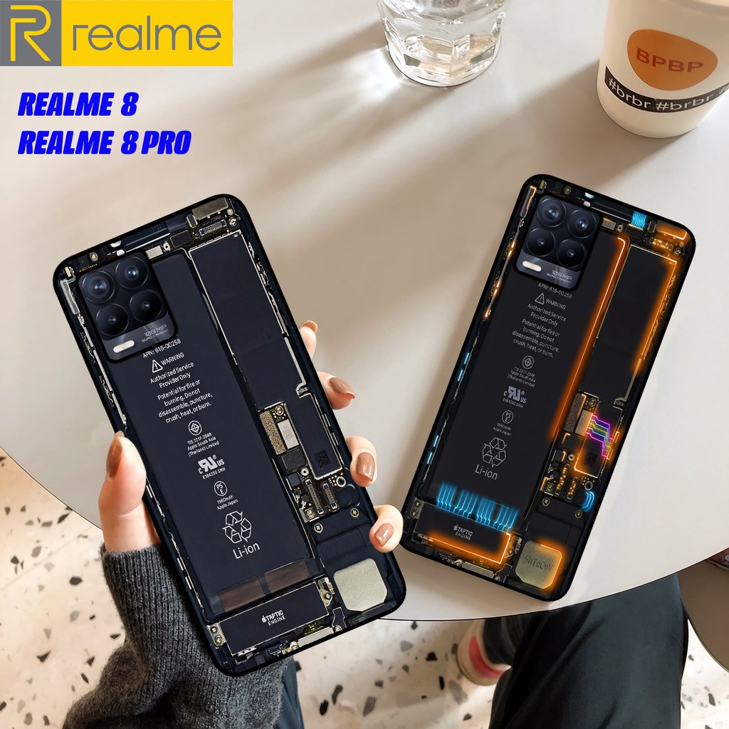 [RM158] Custom Case Glossy ALL TYPE REALME 8 - REALME 8 PRO MESIN