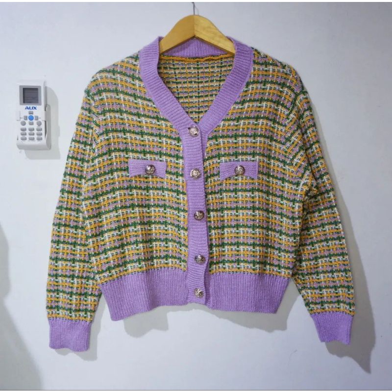 Preloved Cardi Tweed