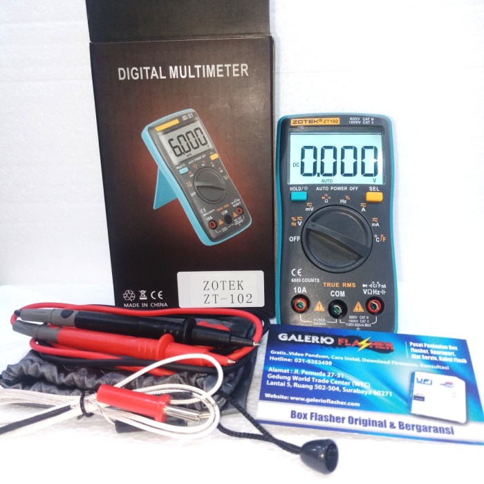 Multitester Multimeter Avometer ZOTEK ZT102