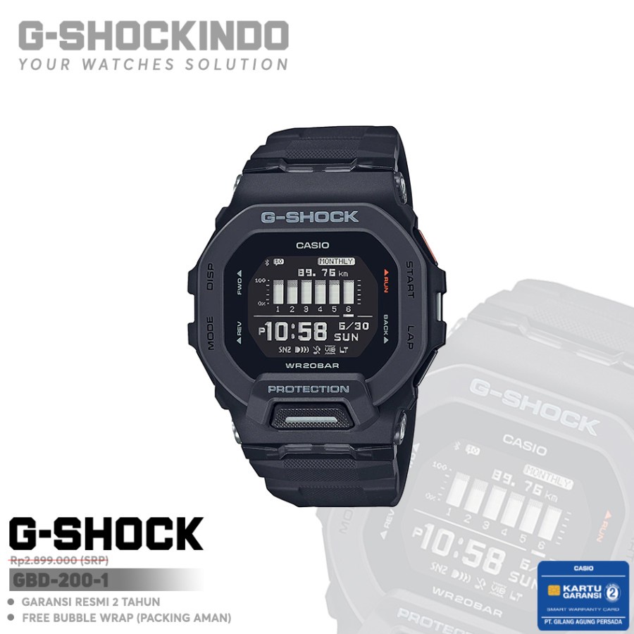Casio G-Shock GBD-200-1 / GBD-200-1DR Original
