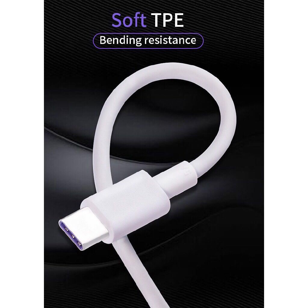 5A Data Support Super Fast Charging Usb Type C - Micro Usb 2.0 V8 - Lightning For Charge